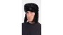 Mink fur hat for men - Russian style - Black